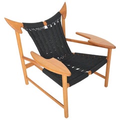 Fauteuil de salon moderne danois en chêne récupéré MG32 de Martin Godsk