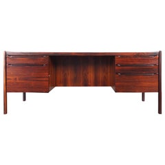 Danish Modern Rosewood Executive Desk