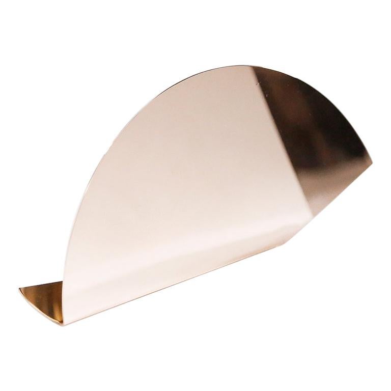 'Bent Mirrors' Minimalist Objects in Polished Copper For Sale