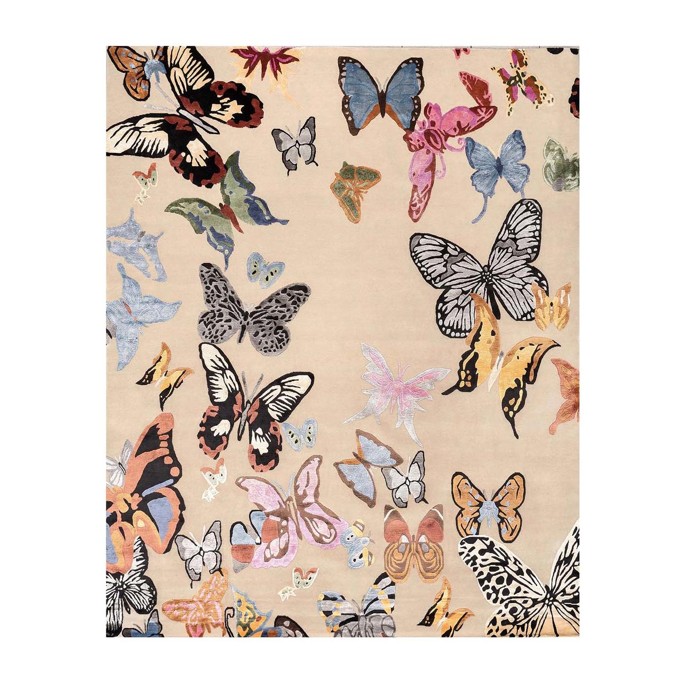 Der Teppich C mit Schmetterling von Madama