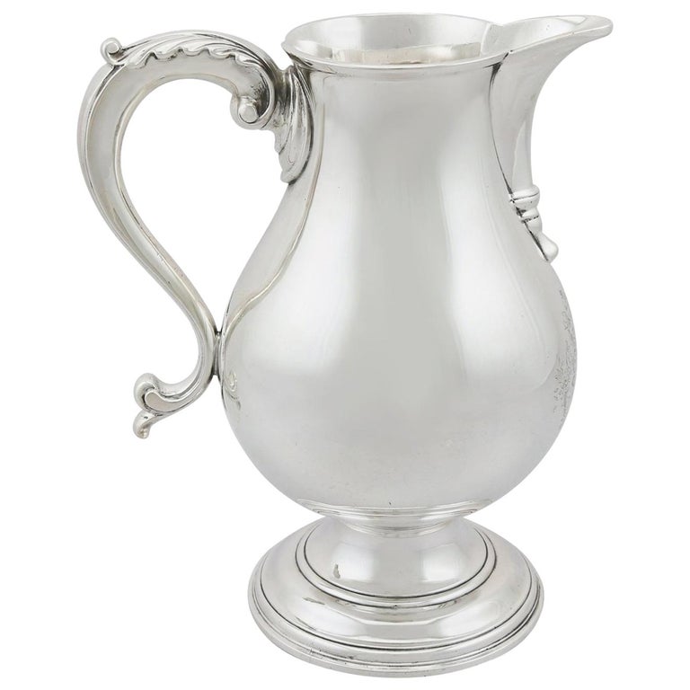 1760s Antique Sterling Silver Beer/Water Jug For Sale at 1stdibs