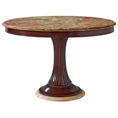 Osvaldo Borsani Pedestal Table with Onyx Top