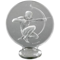 Rene Lalique Clear Glass 'Archer' Mascot