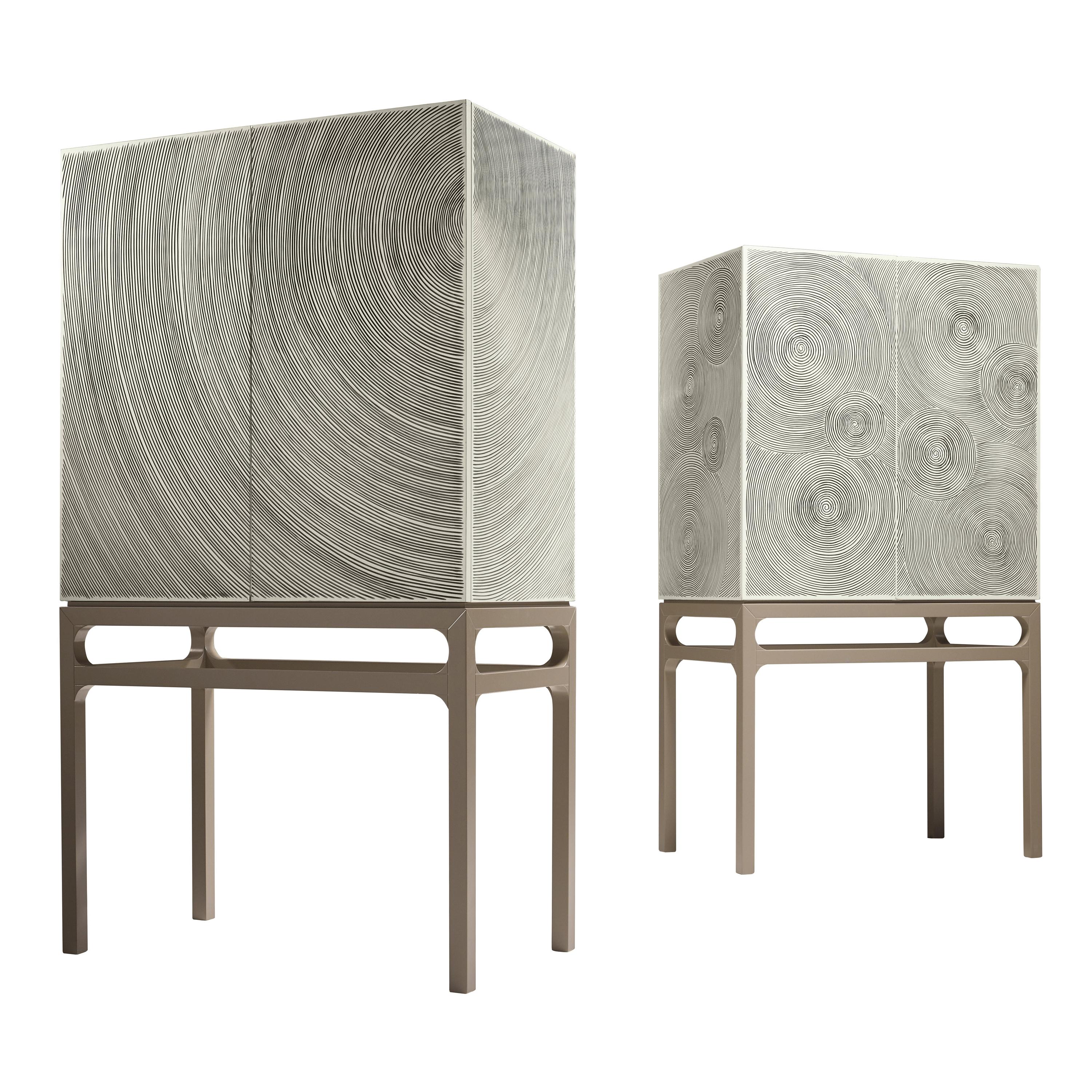 Drop Contemporary and Customizable Bar Cabinet by Luísa Peixoto