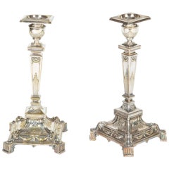 Pair of Silver Plated Candlesticks