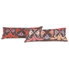 Retro  Pillow Cases fashioned from a Kyrgyz or Kazak Embroidery