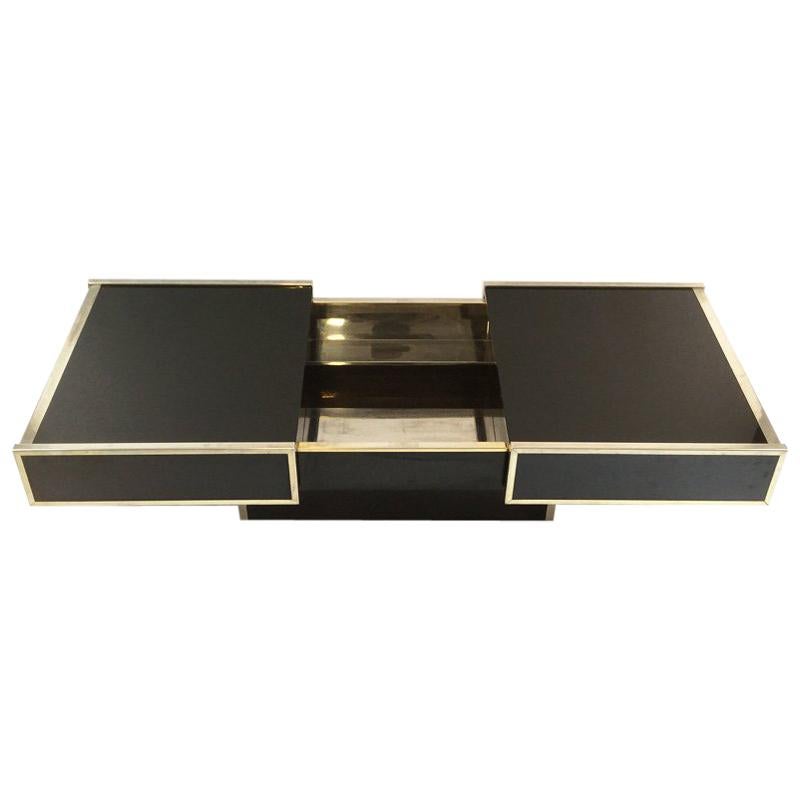 Open Cocktail Bar Coffee Table by Maison Lancel in a Style of Willy Rizzo