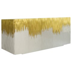 Credenza Moon Gold contemporanea e personalizzabile di Luísa Peixoto