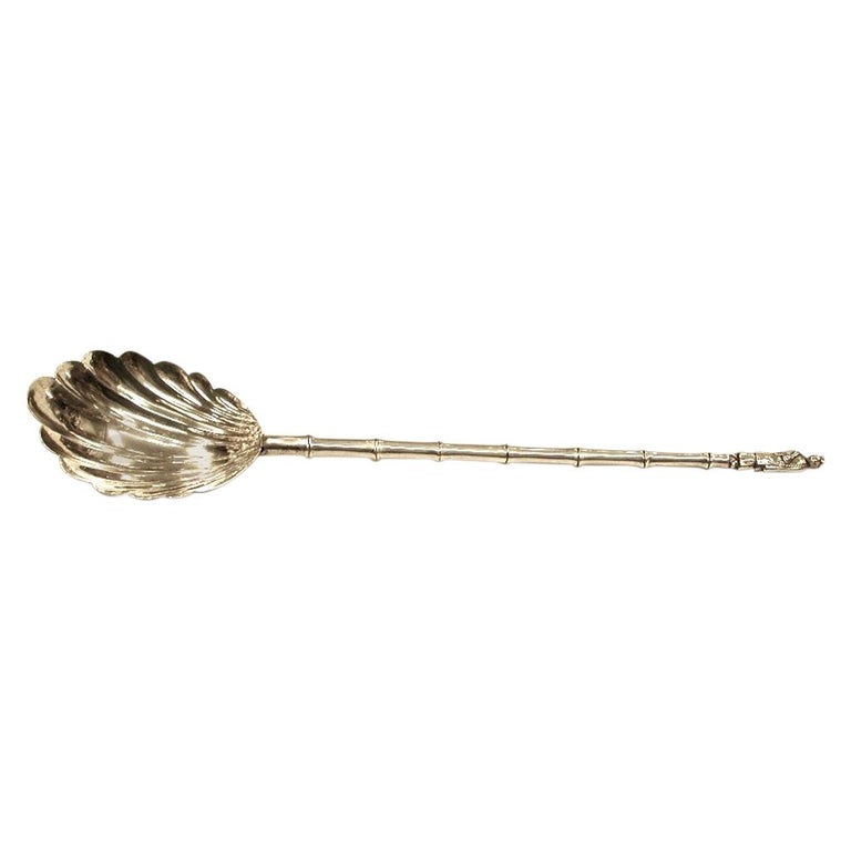Antique Chinese Silver Berry/Fruit Spoon Dated, circa 1900 at 1stDibs