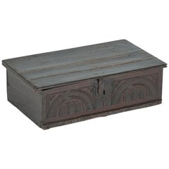 Antique Oak Bible Box, Containing a Family Bible