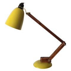 Vintage Midcentury Maclamp by Terence Conran Desk Lamp in Yellow