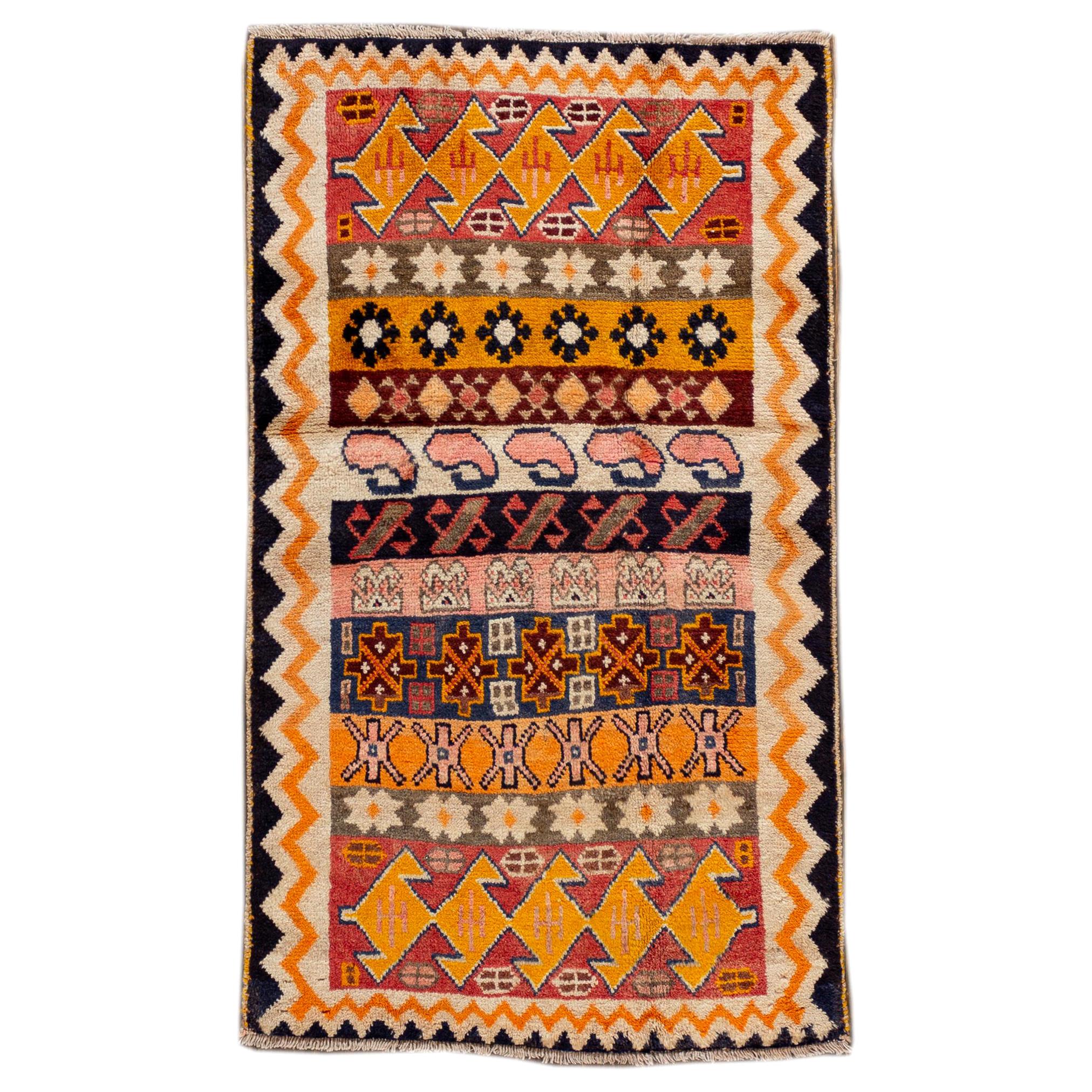 Vintage Persian Gabbeh Rug For Sale