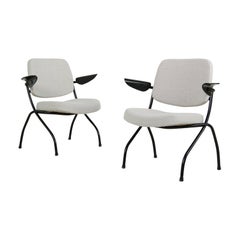 Pair of 1950s Ilmari Tapiovaara Scandinavian Organic Lounge Chairs, Midcentury