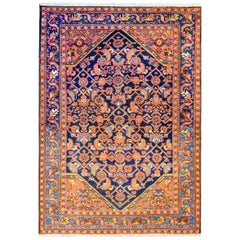 Magnifique tapis de Hamadan du début du XXe siècle