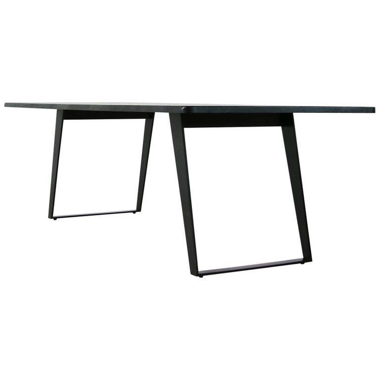 1 of 6 Concept Table Nathan Lindberg Solid Brushed Oak and Steel Dining
