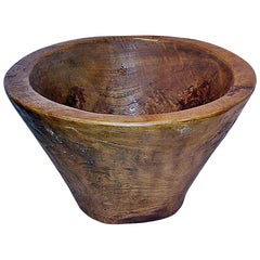 Vintage Wood Bowl / Planter from Indonesia, Hand Carved, Mid-20th Century