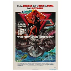 James Bond "The Spy Who Loved Me" Original Vintage Movie Poster, American, 1977