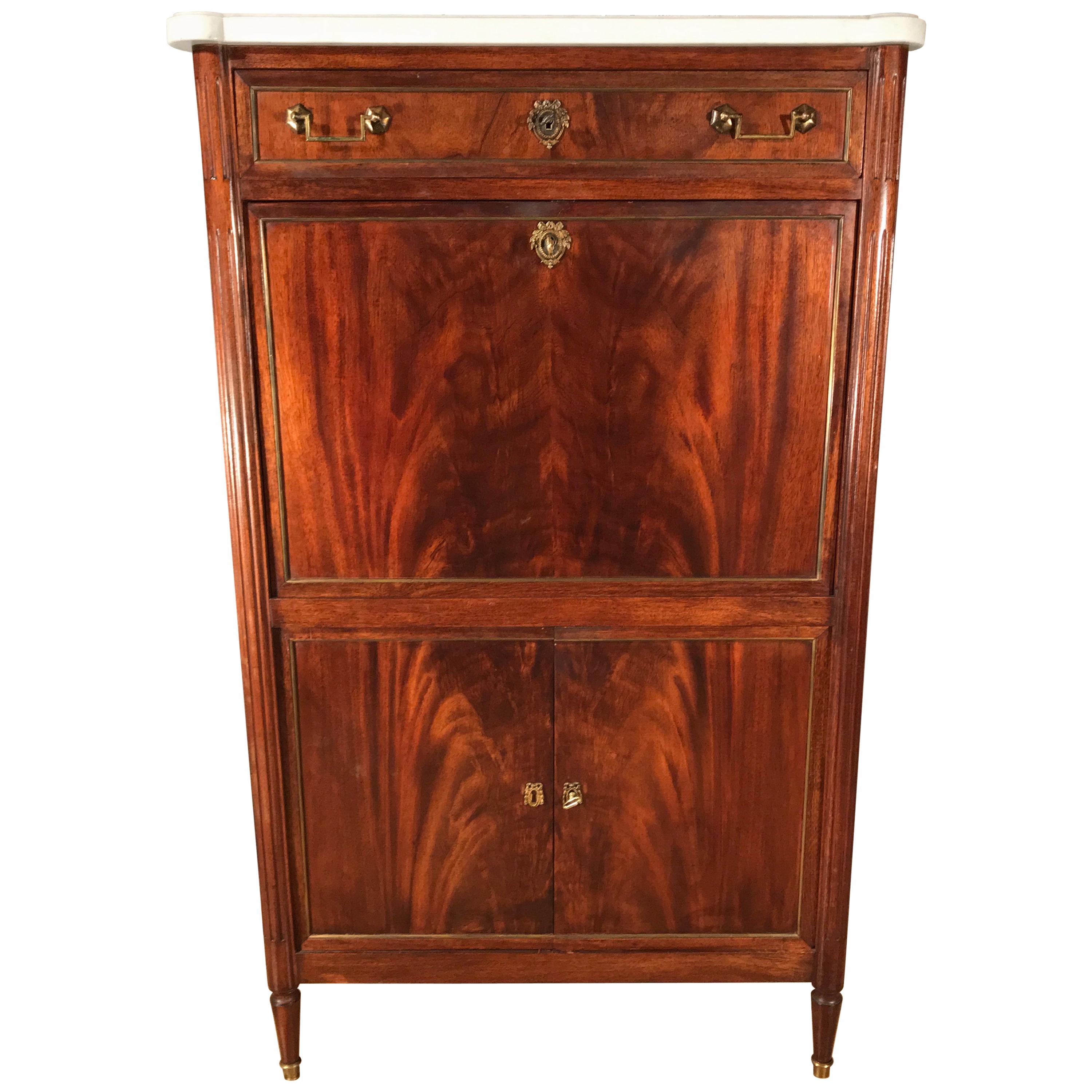 Louis XVI Style Fall Top Secretaire For Sale