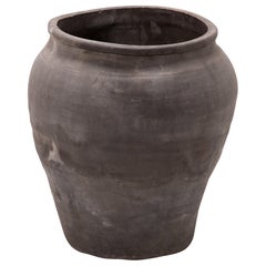 Chinese Tapered Terracotta Storage Jar