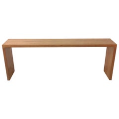 Vintage Butcher Block Parsons Console Sofa Table