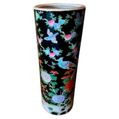 Vintage Porcelain Chinese Umbrella Stand Vase