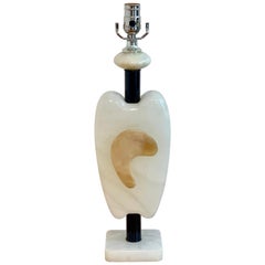 Italian Midcentury Marble Ameba Sculpture Lamp