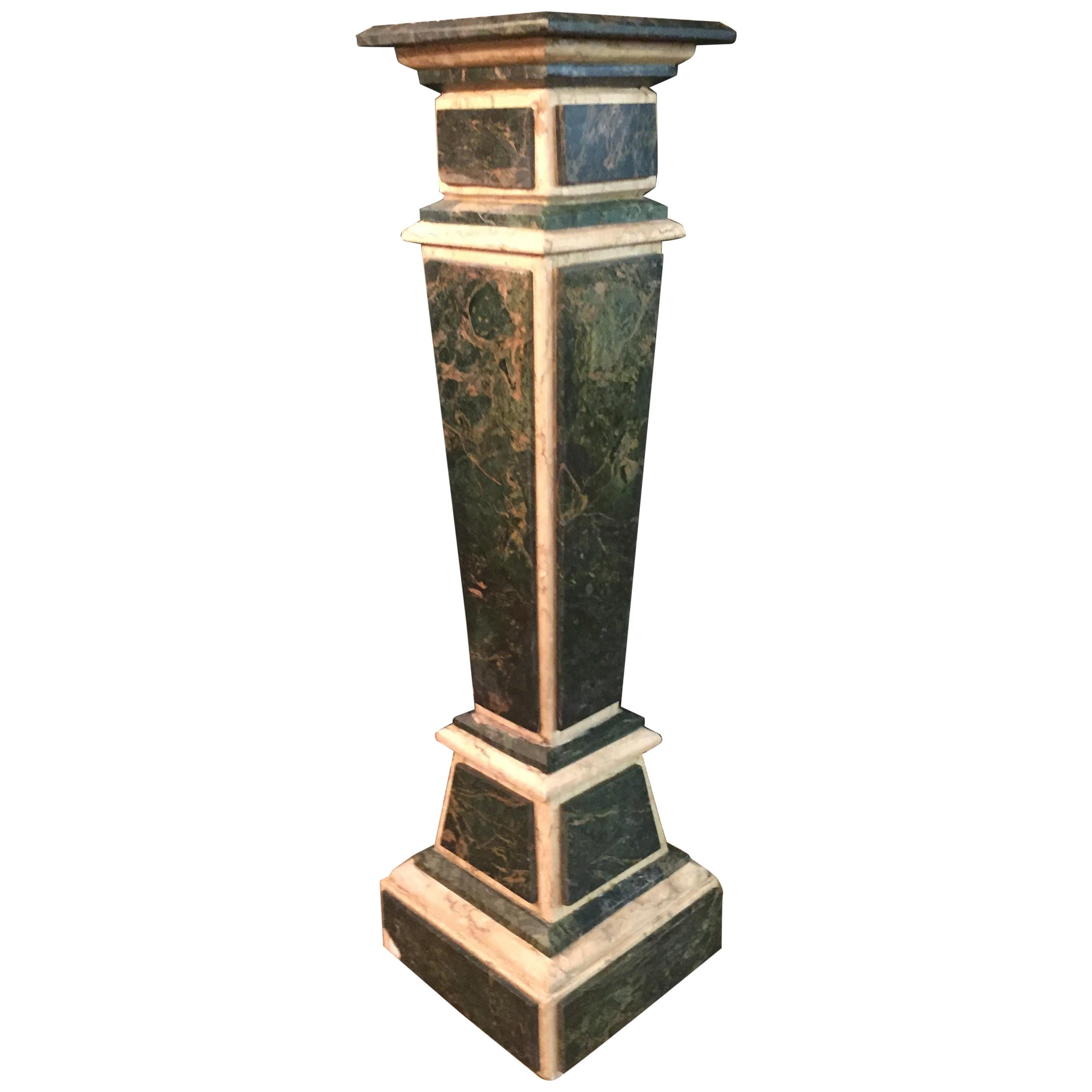 Marble Pillar Column in Louis Seize XV Style