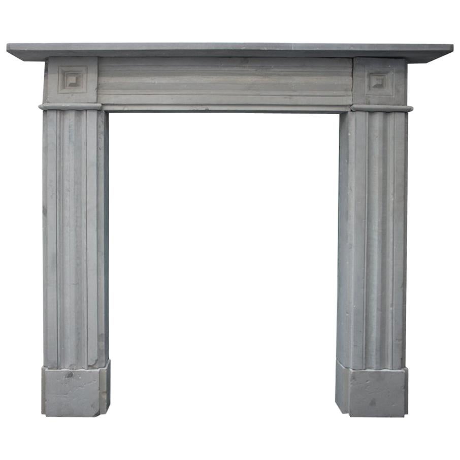 Regency Carved Stone Fireplace Surround from Solid Grey York Stone