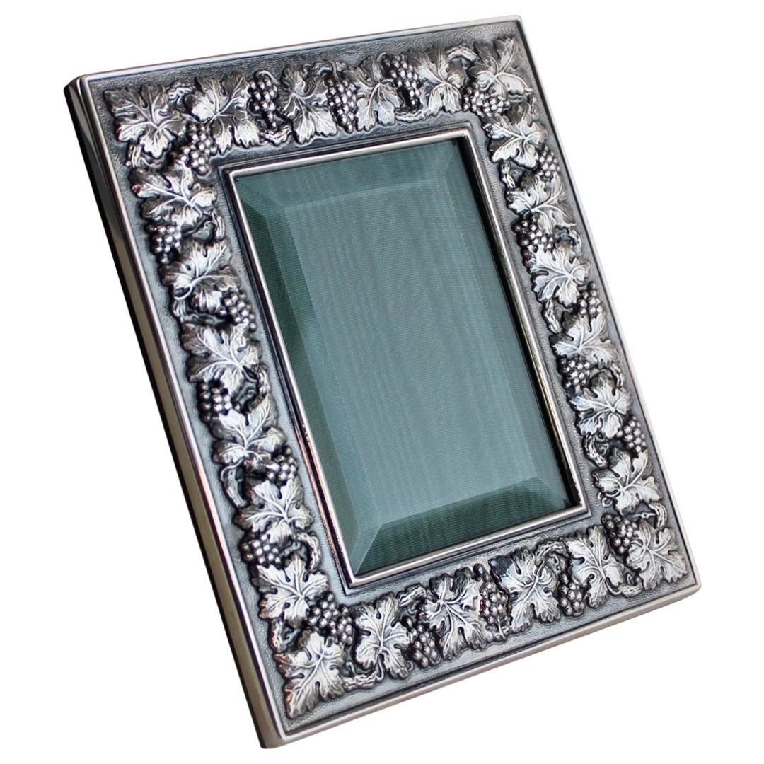 Italian Sterling Silver Picture Frame, Buccellati, Milan at 1stDibs