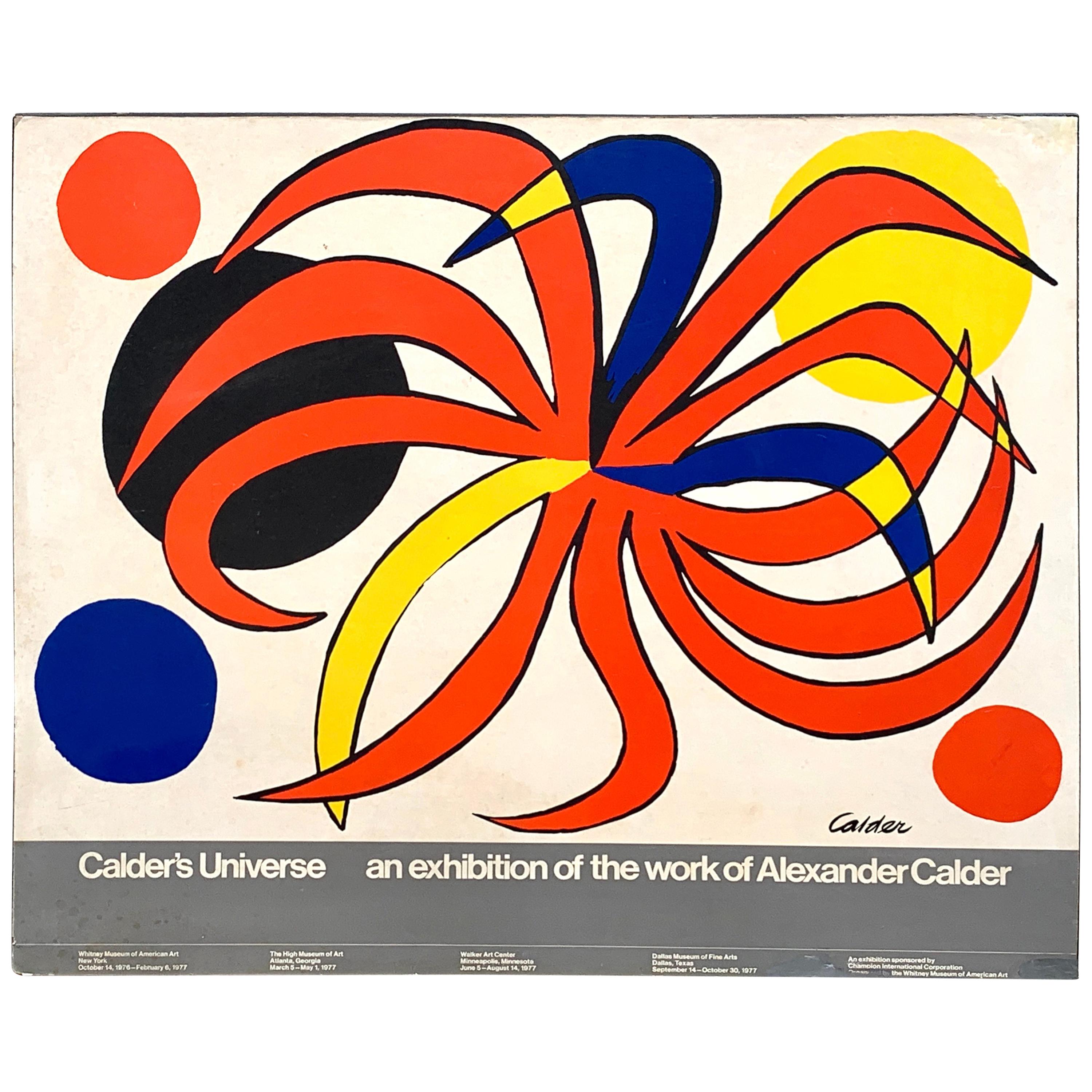 Alexander Calder Exhibition Museum Billboard "Calder's Universe", 1977