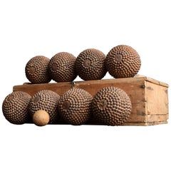 Full Set of French Petanque Boules, circa 1900