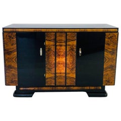 Walnut and Macassar Art Deco Sideboard from, Germany, 1940s