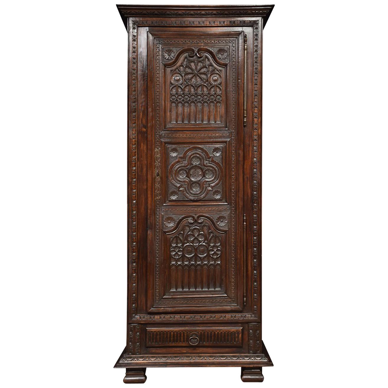 Narrow Carved Hall Robe at 1stDibs