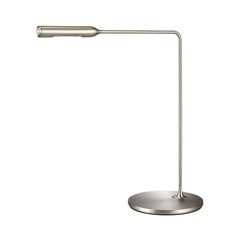 Lumina Flo Schreibtischlampe aus gebürstetem Nickel von Foster+Partners