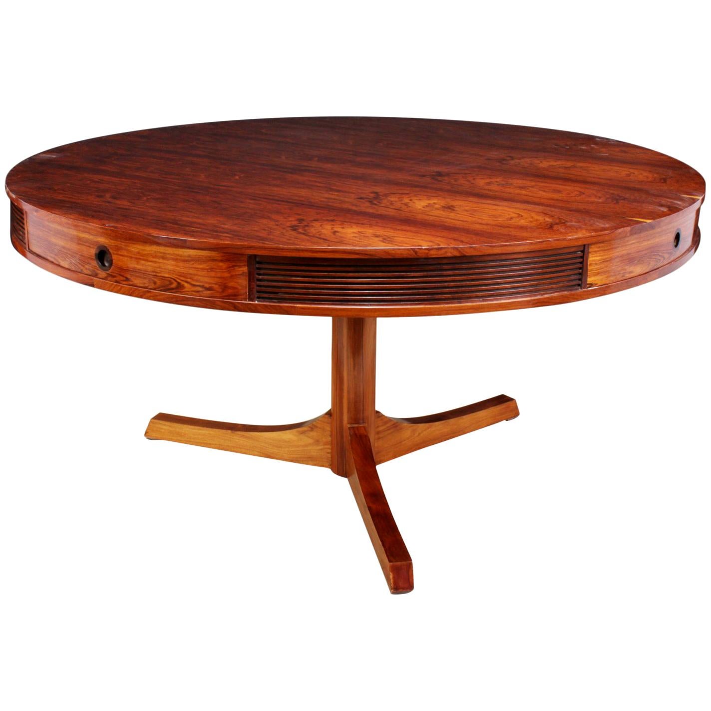 Rosewood Drum Table by Robert Heritage for Archie Shine, circa 1957