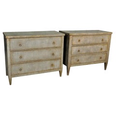 Fabulous Pair of 19th Century Spanish Commodes Clad in Zinc