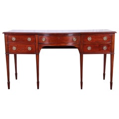 Antique English Hepplewhite Style Mahogany Sideboard Buffet