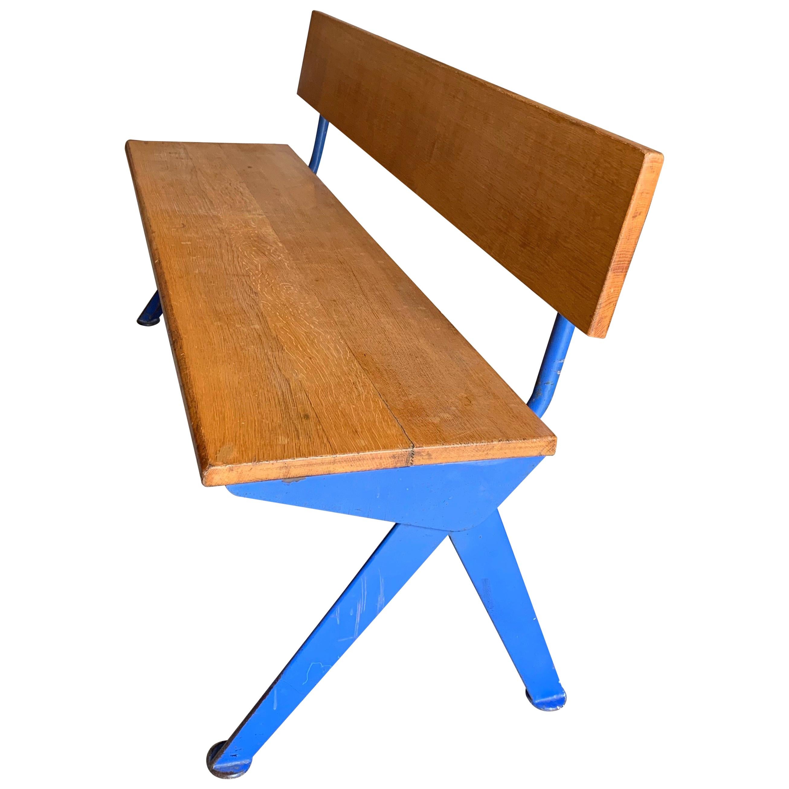 Jean Prouvé Marcoule Bench from the CEA, Marcoule, circa 1954