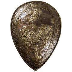 Antique Dutch Parade Armor Shield Baroque, circa 1885