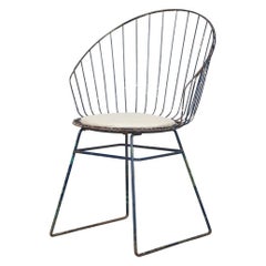 Cees Braakman & Adriaan Dekker for Pastoe Wire Frame Chair with Cream Cushion
