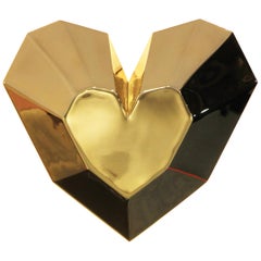 Brass Queen Heart Wall Lamp by Royal Stranger