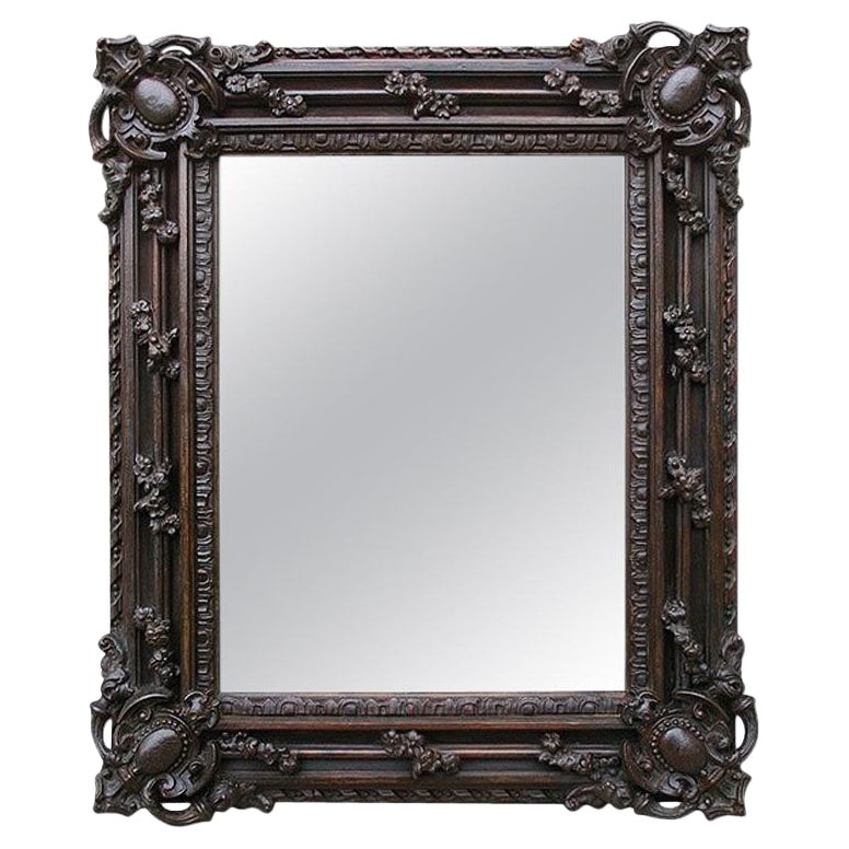 Antiker Spiegel im Louis XIV.-Stil aus Carton-Pierre, um 1900