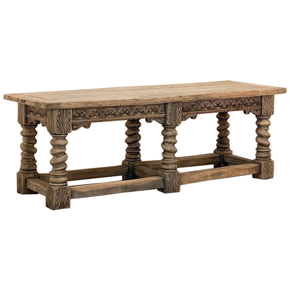 19th Century Renaissance Library ~ Conference Table For Sale