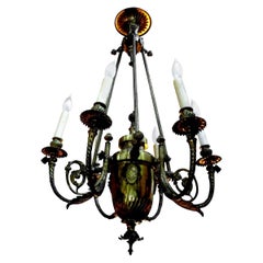 19th Century French Napoleon III Gilt Bronze Chandelier