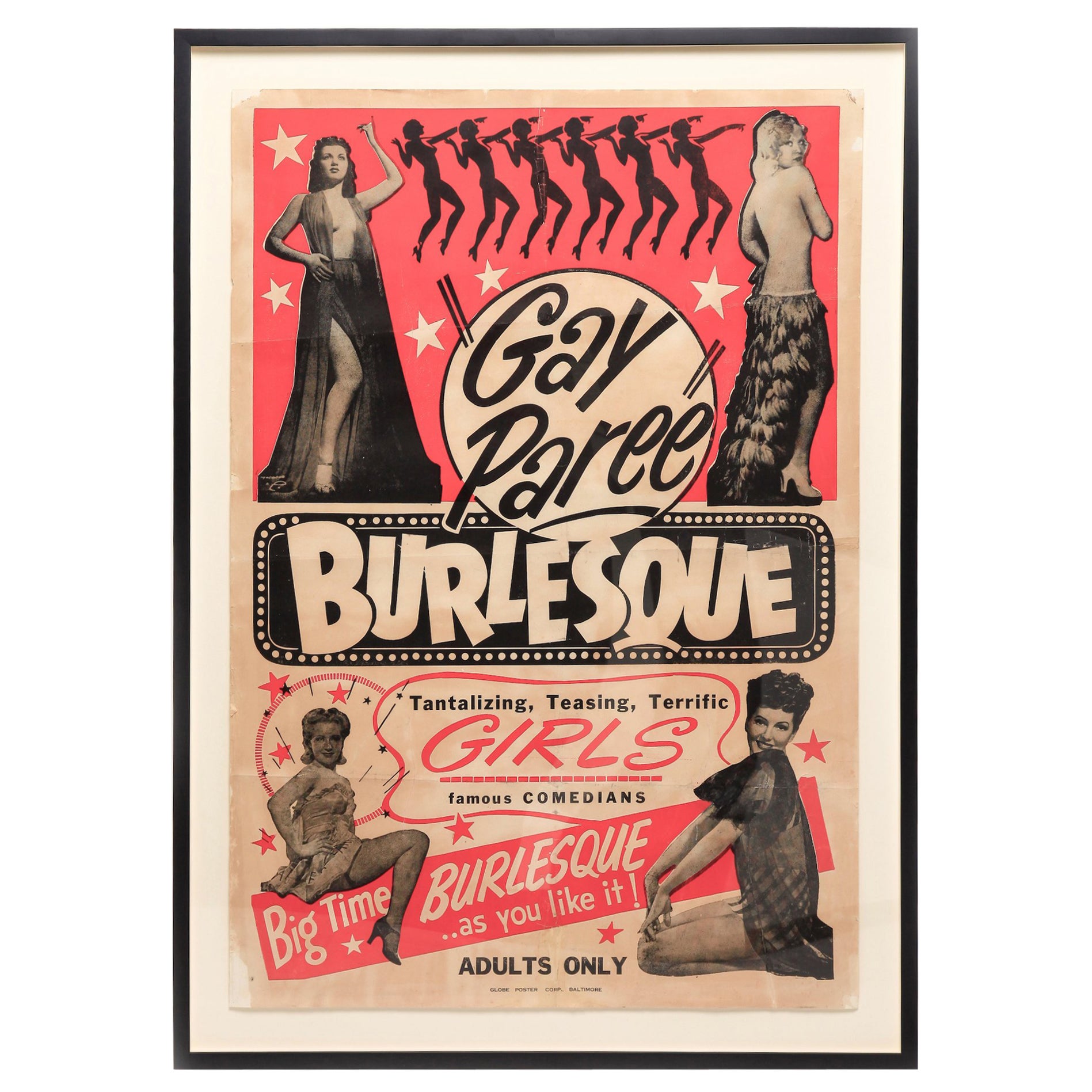  teaserama betty page and tempest storm burlesque poster for sale at