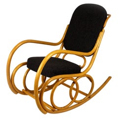 Midcentury Beech Bentwood Rocking Chair from Ton, 1960s