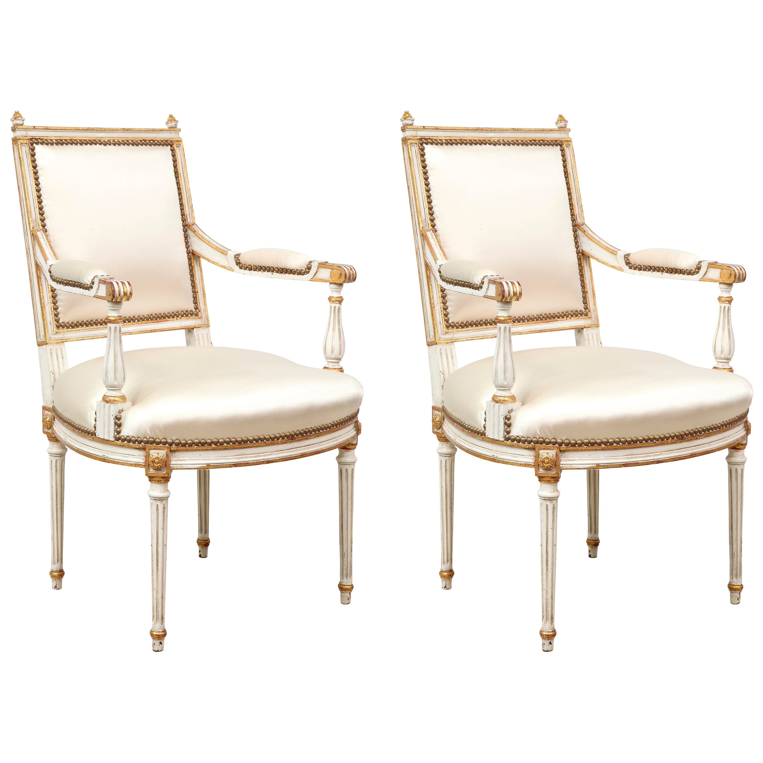 French Louis XVI Style Armchair For Sale at 1stDibs