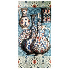 Vintage Piero Fornasetti Special Commission Large Iznik Plaque, 1950s