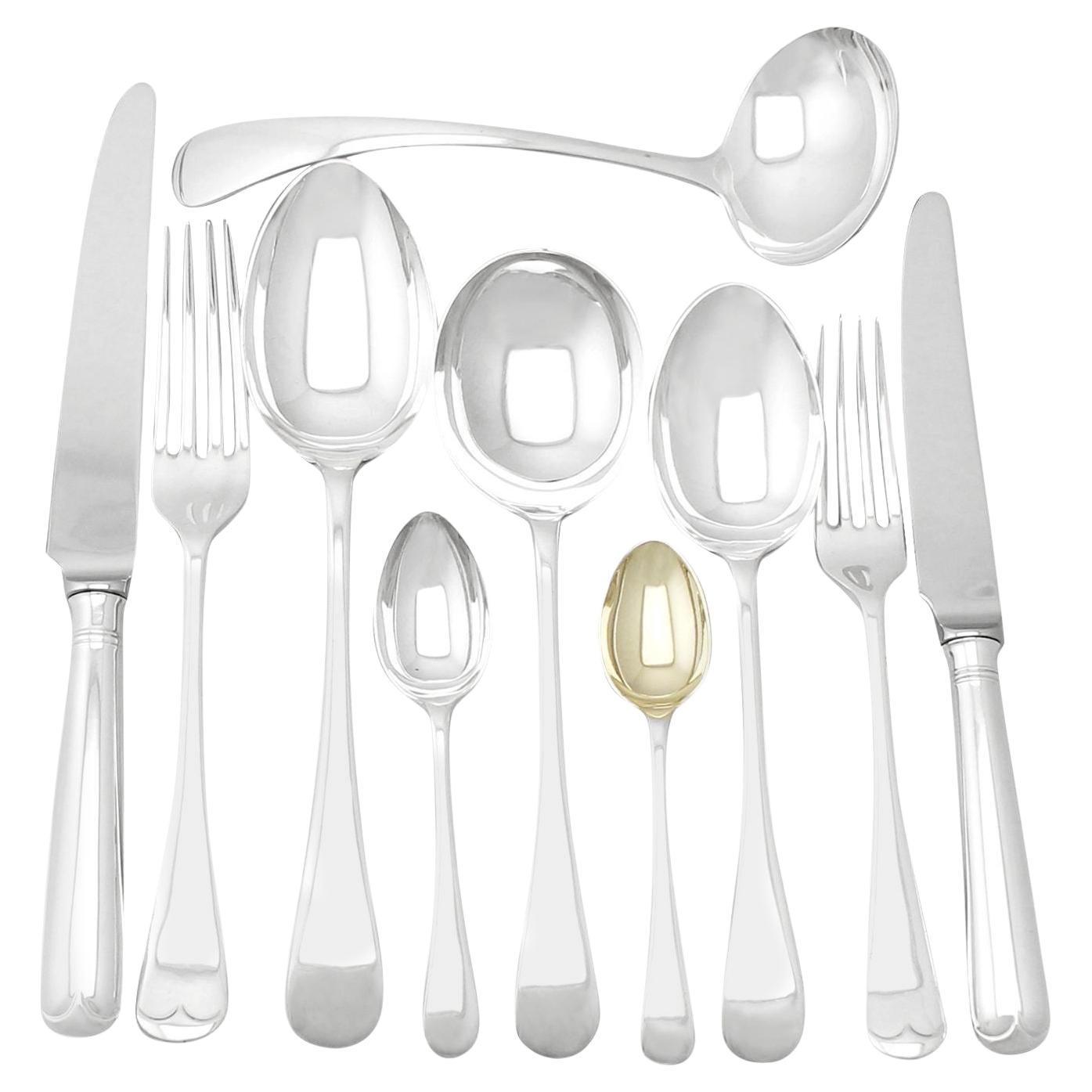 Atkin Brothers Sterling Silver Canteen of Cutlery for Six Persons