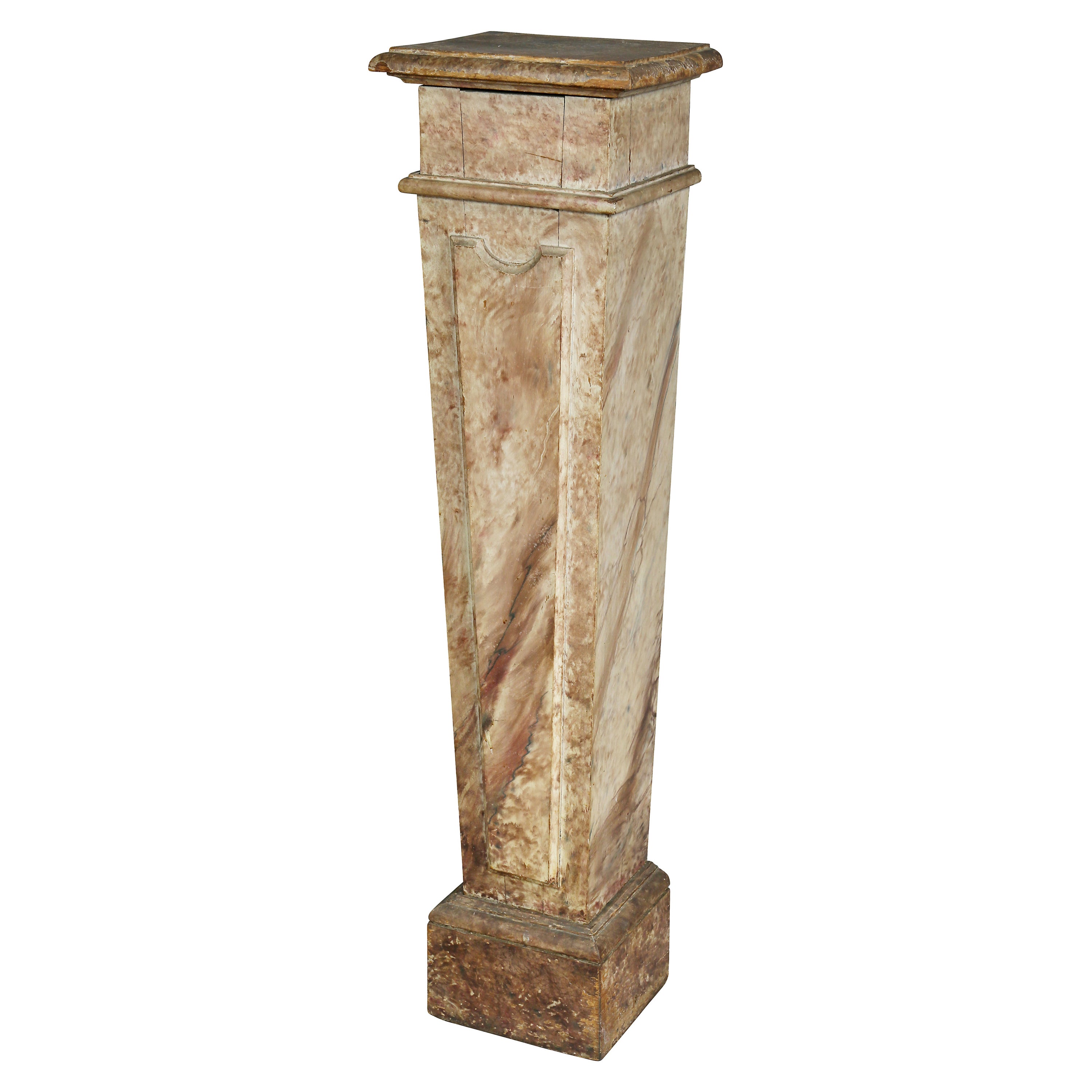Art Nouveau Carved Wood Figural Pedestal or Sculpture at 1stDibs